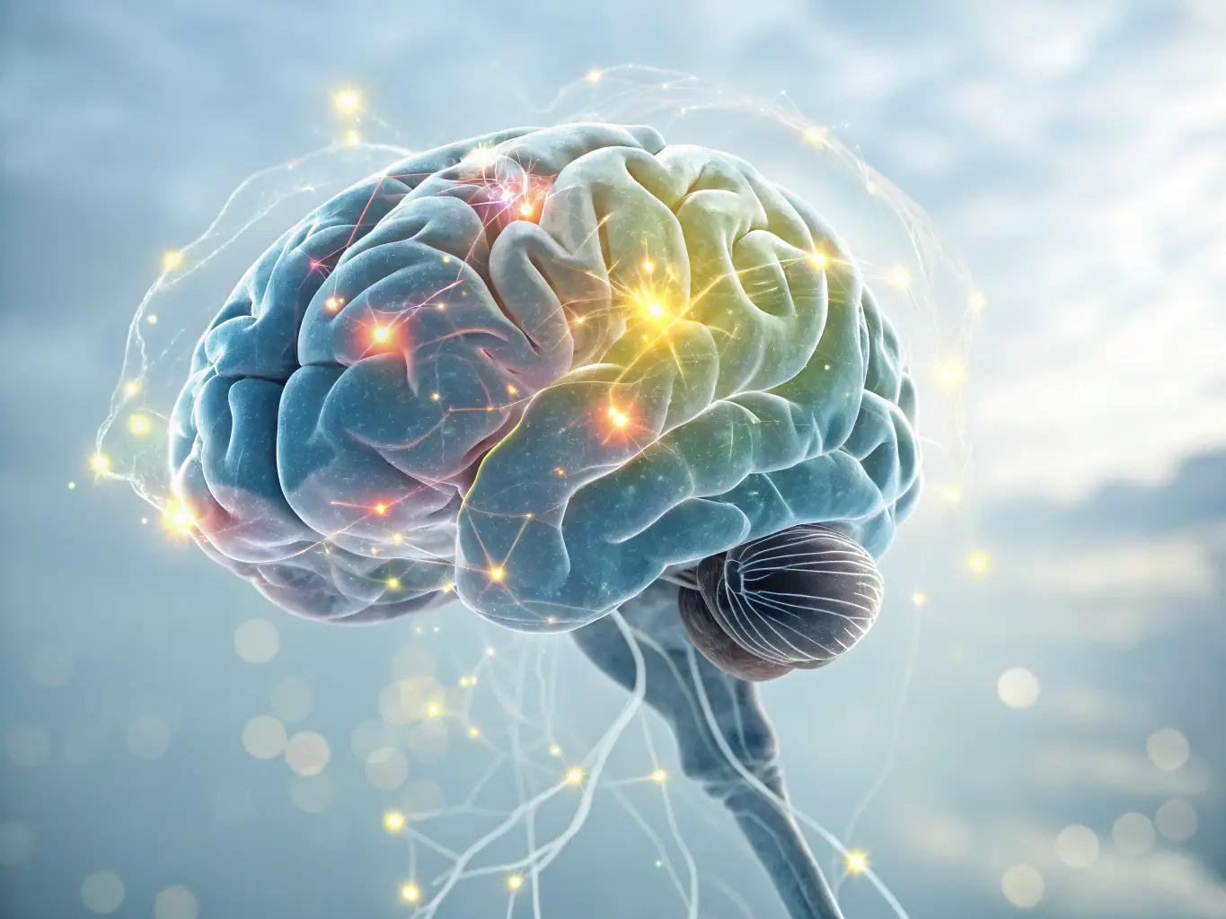 A digital illustration depicting the second step of NeuroForge's process: 'Neural Pathway Design'. The image shows interconnected neural pathways forming a brand logo, symbolizing the creation of lasting brand impressions.